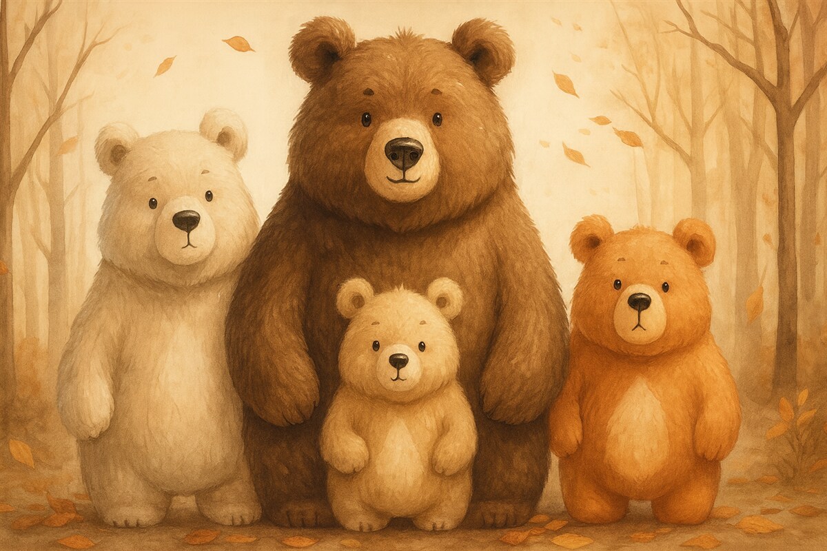 Fototapeta Rodzina miśków.