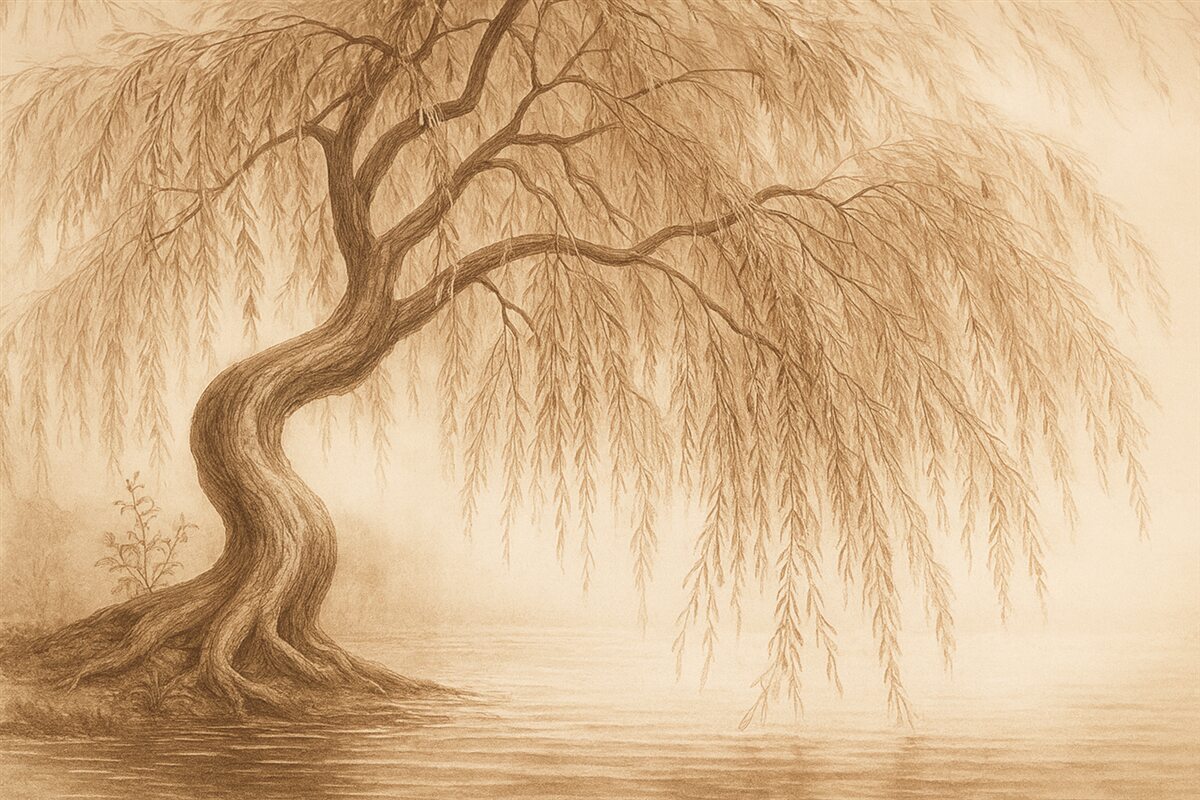 Fototapeta Drzewo, drzewo w delikatnych odcieniach.