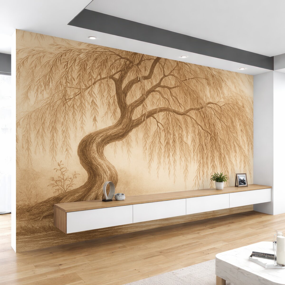 Fototapeta Drzewo, drzewo w delikatnych odcieniach.