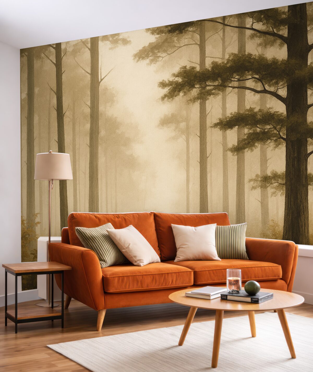 Fototapeta Drzewa, subtelne barwy, wrażliwość, mgiełka.