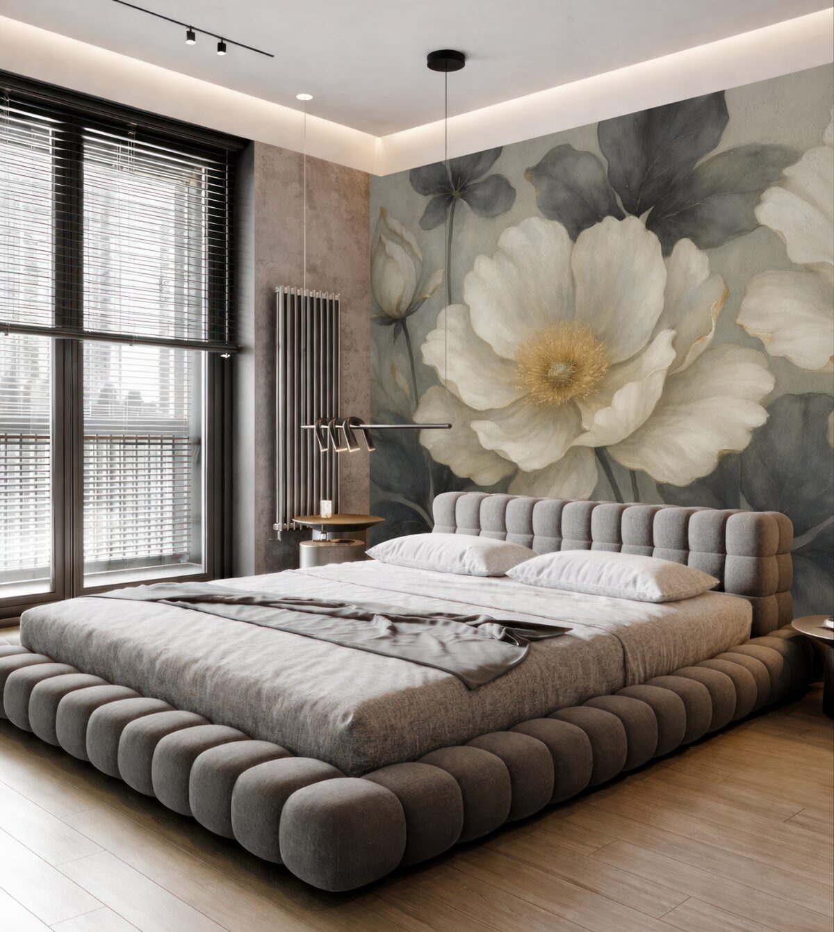 Fototapeta Wielkie kwiaty, delikatne barwy.