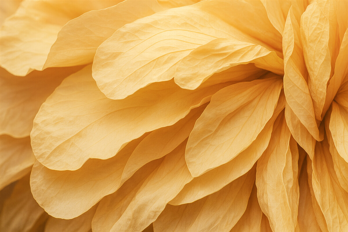 Fototapeta Kadr na płatki Maro w odcieniach beżowo-pomarańczowych.