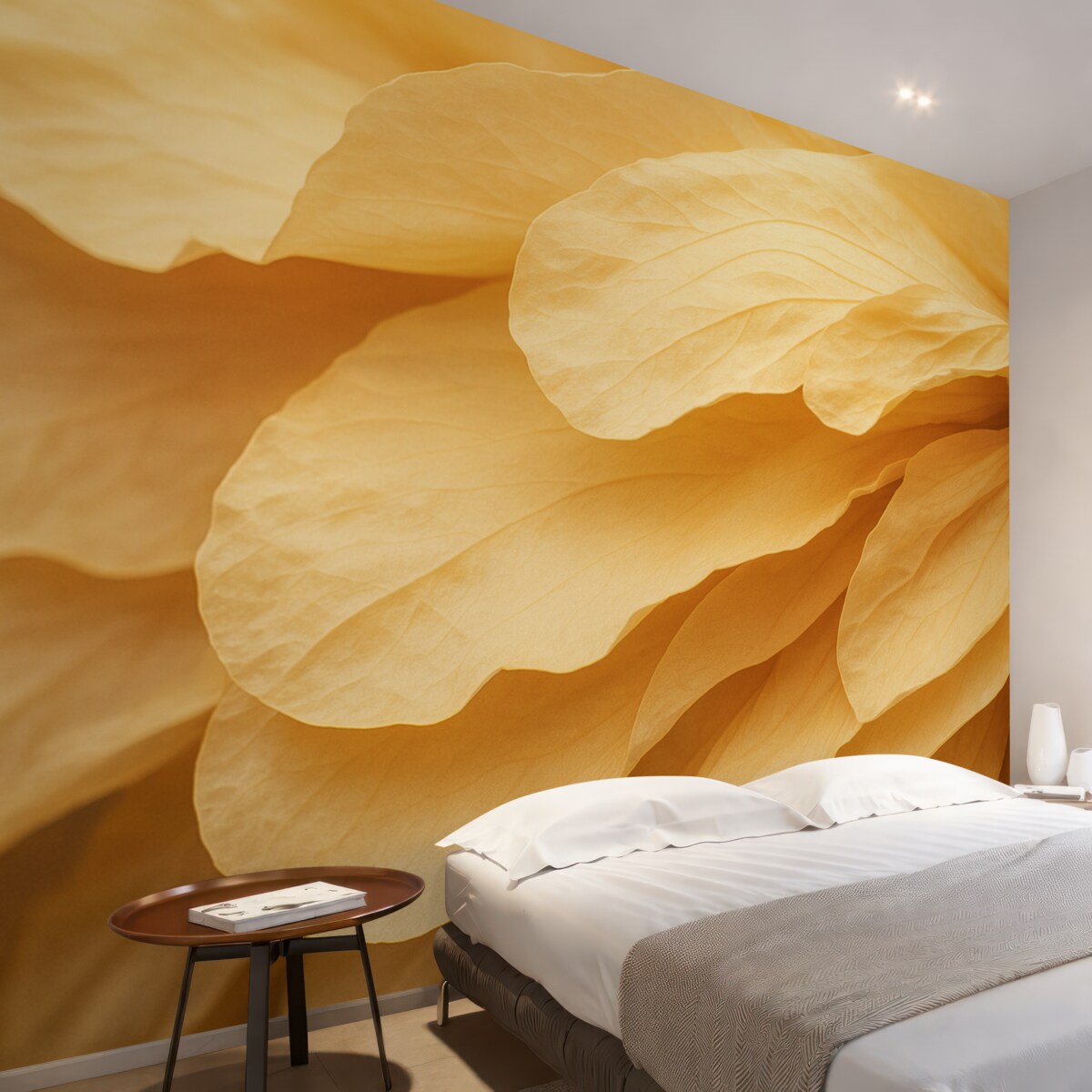 Fototapeta Kadr na płatki Maro w odcieniach beżowo-pomarańczowych.