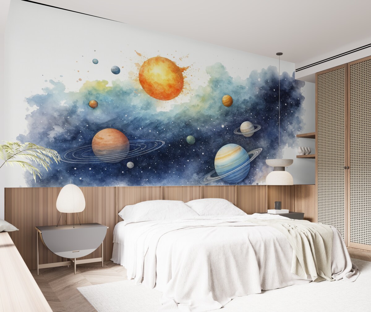 Fototapeta Akwaforta wszechświata, ciała niebieskie, słońce, konstelacje.