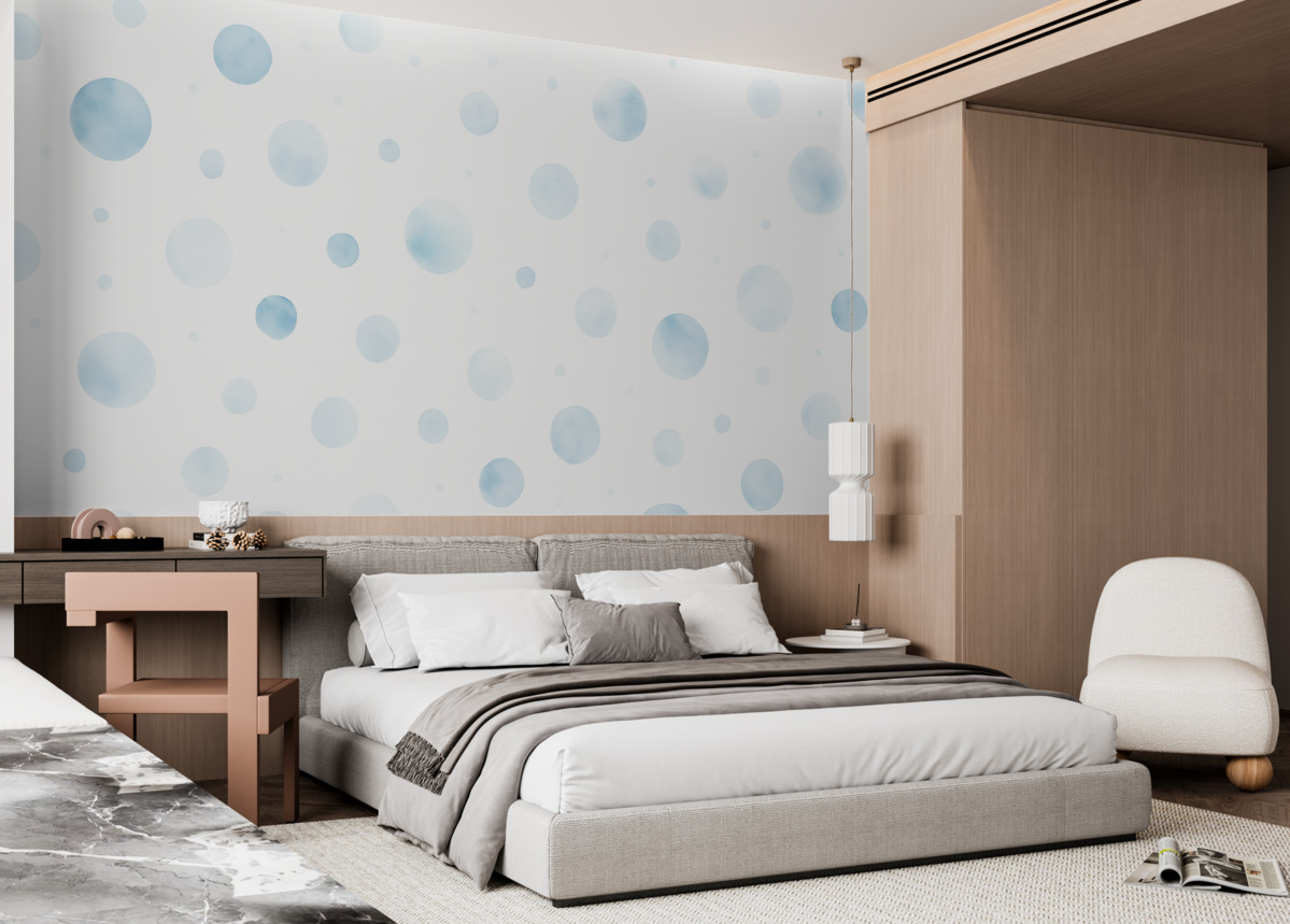 Fototapeta Kropki na jasnym tle.