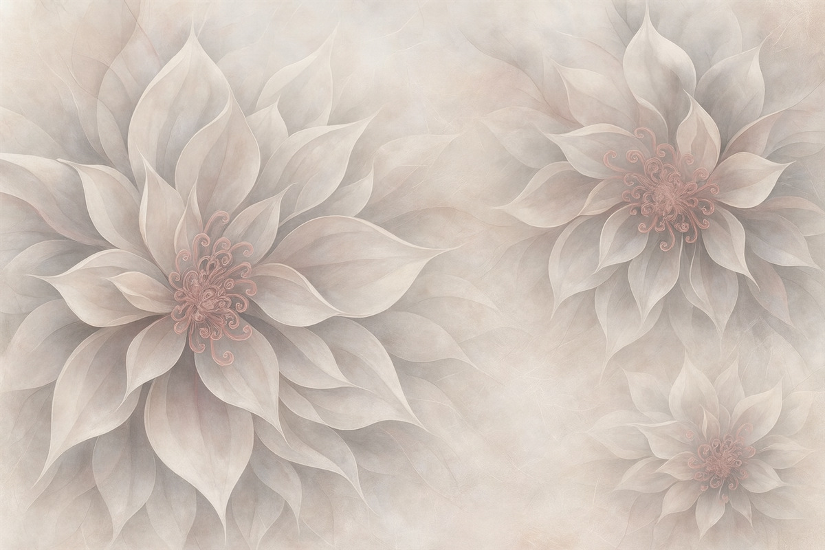 Fototapeta Przezroczyste rośliny kwiatu.