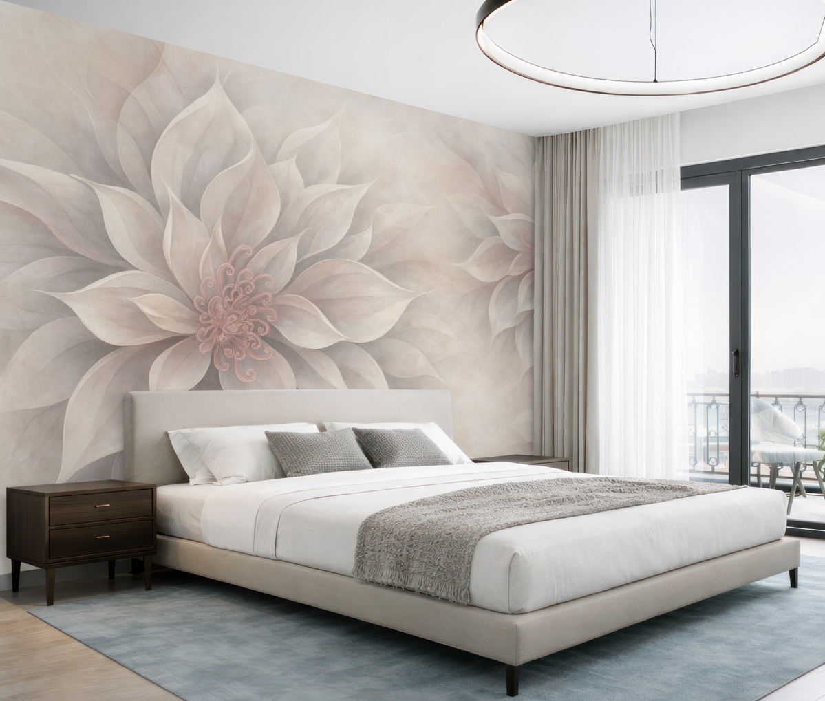 Fototapeta Przezroczyste rośliny kwiatu.