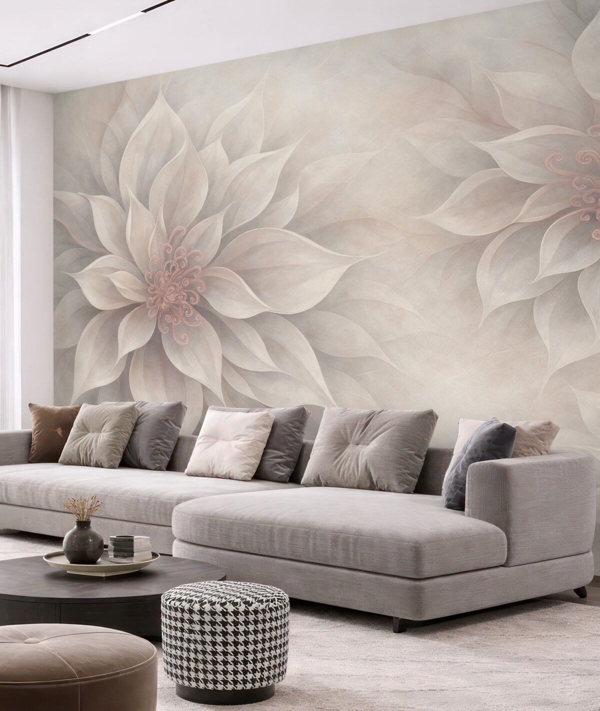 Fototapeta Przezroczyste rośliny kwiatu.