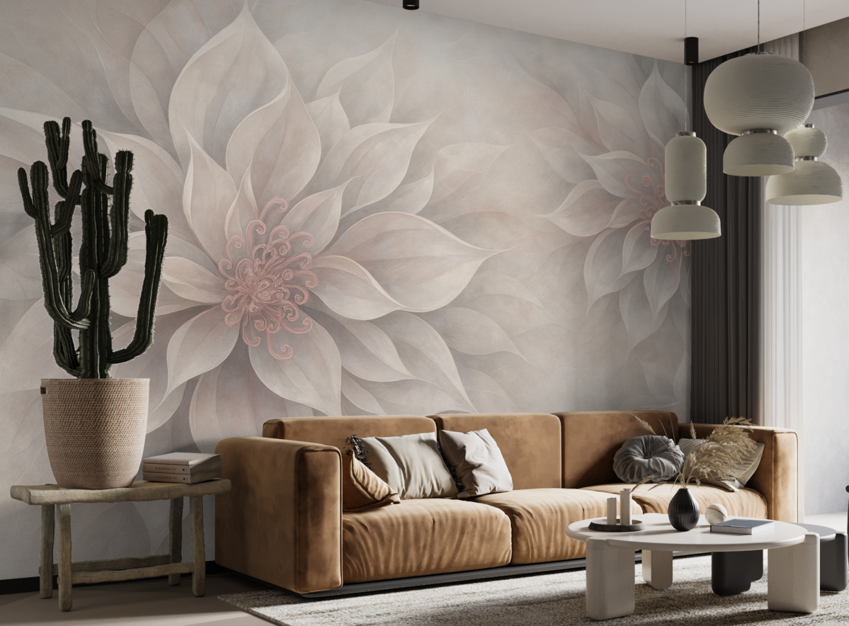 Fototapeta Przezroczyste rośliny kwiatu.