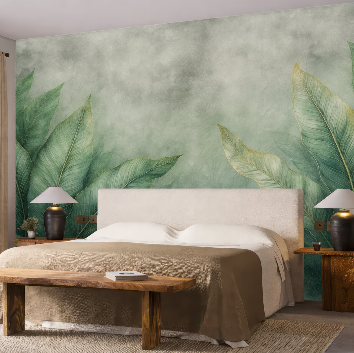 Fototapeta Liście drzewa bananowego.