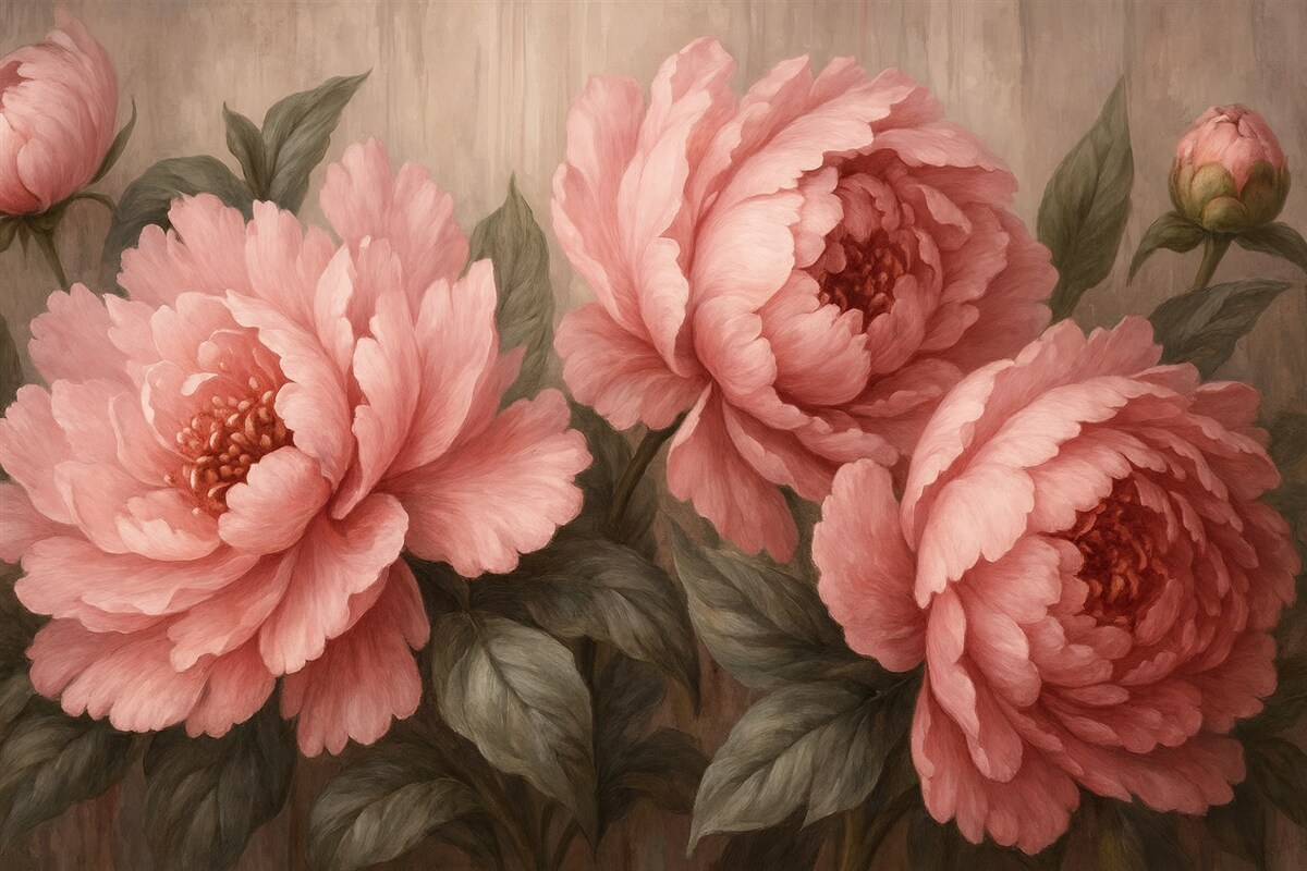 Fototapeta Różowe piwonie.