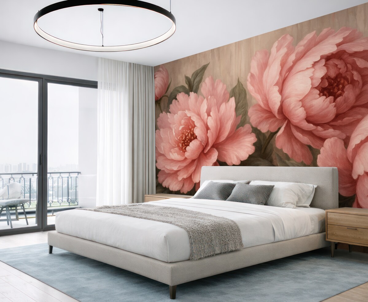 Fototapeta Różowe piwonie.