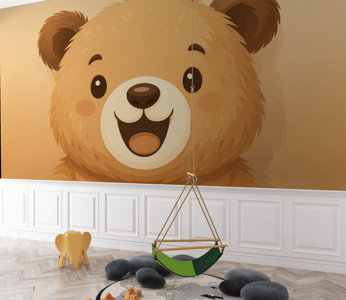 Fototapeta Miś wykonany z pluszu.