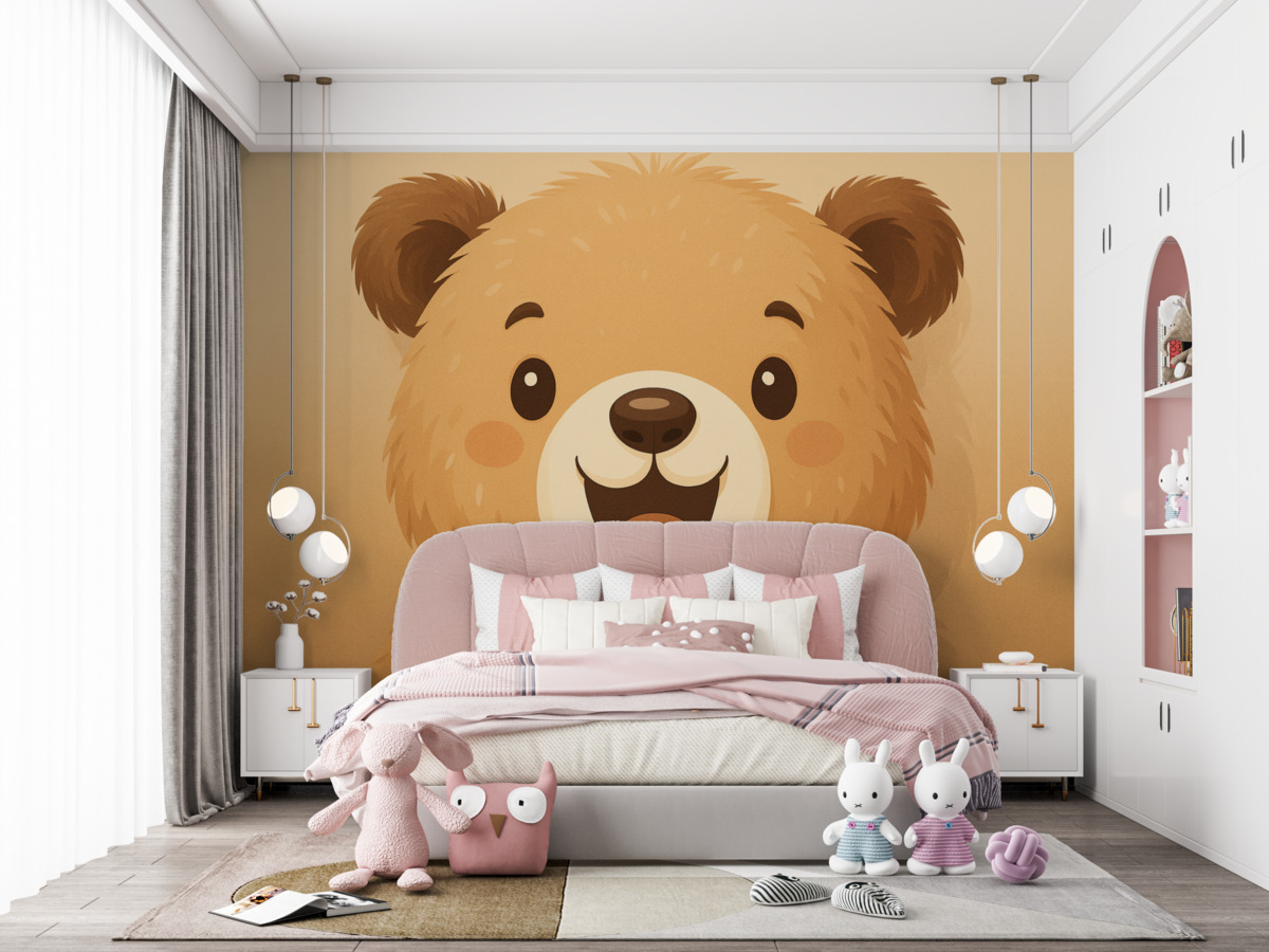 Fototapeta Miś wykonany z pluszu.