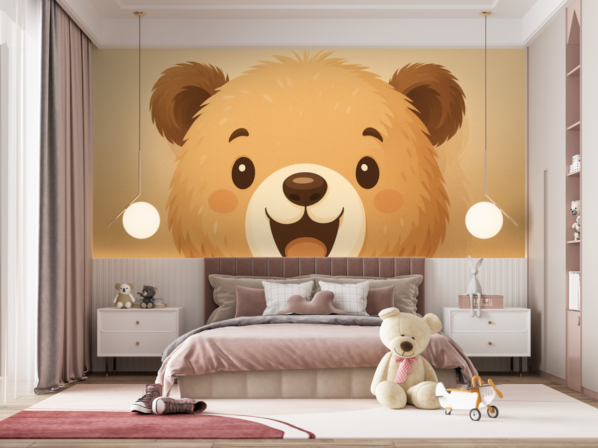 Fototapeta Miś wykonany z pluszu.