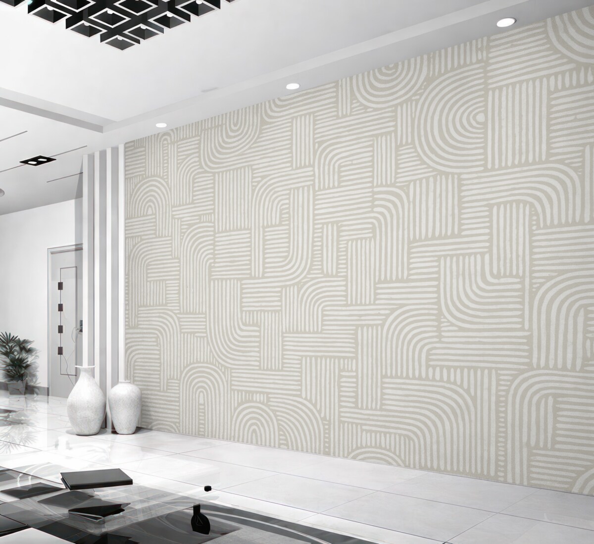 Fototapeta Wzór boho w subtelnych odcieniach.