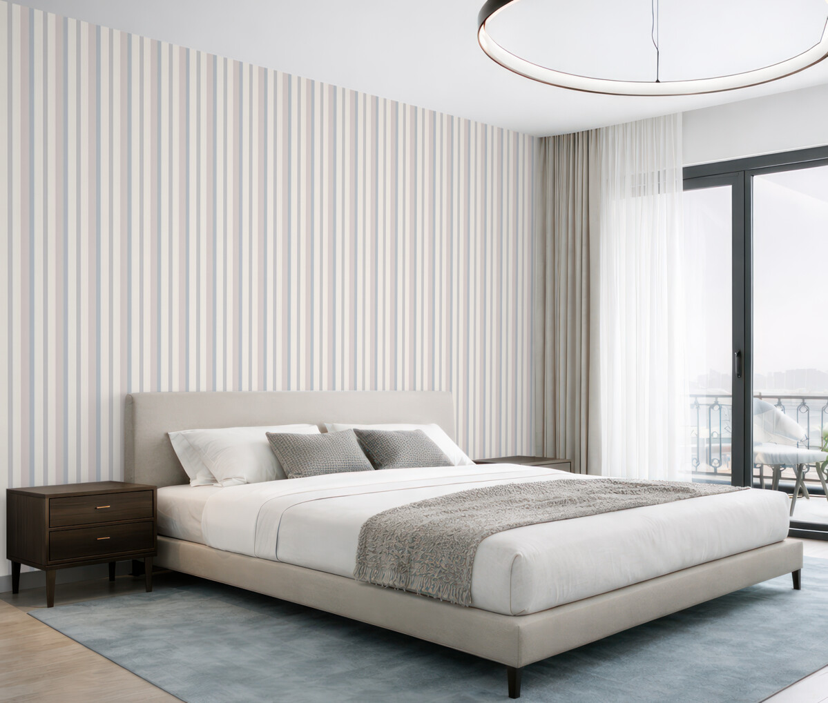 Fototapeta Subtelne barwne pasy.