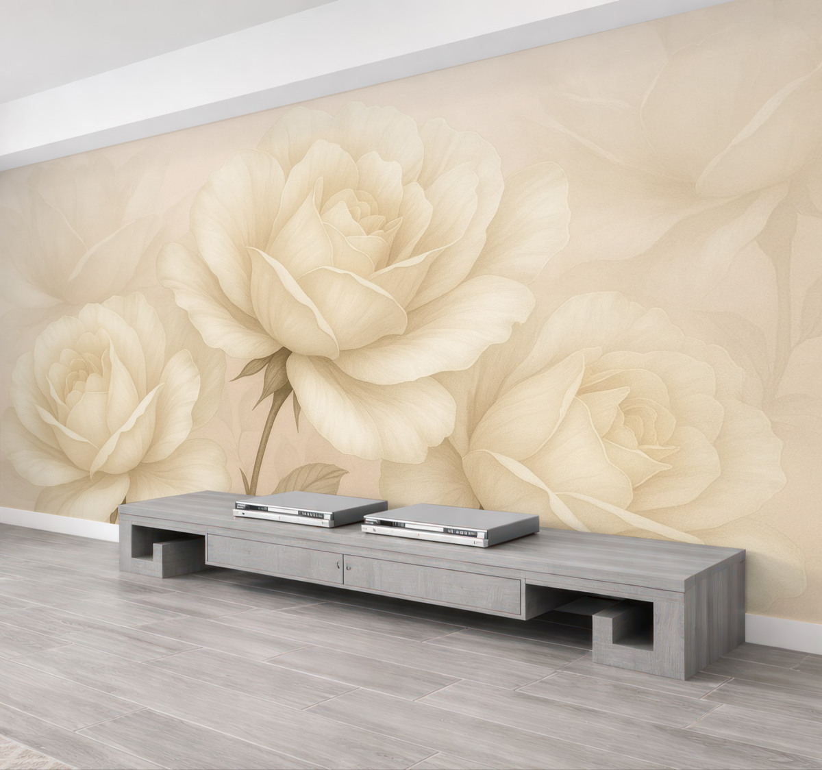 Fototapeta Wielkie, białe, subtelne kwiaty.