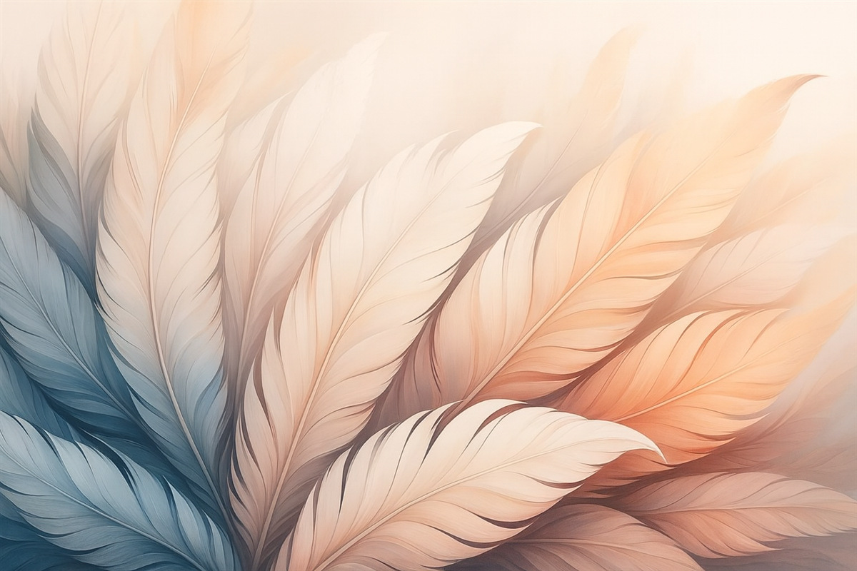 Fototapeta Kruchy puch w delikatnych odcieniach pastelowych