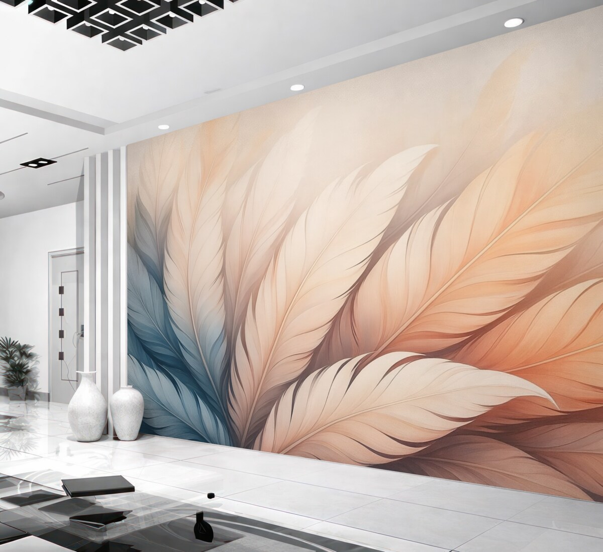 Fototapeta Kruchy puch w delikatnych odcieniach pastelowych