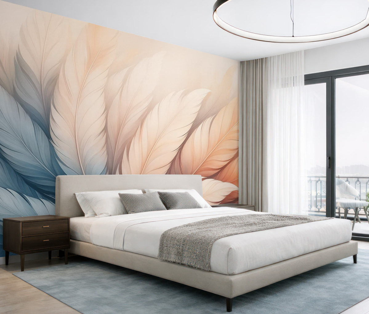 Fototapeta Kruchy puch w delikatnych odcieniach pastelowych