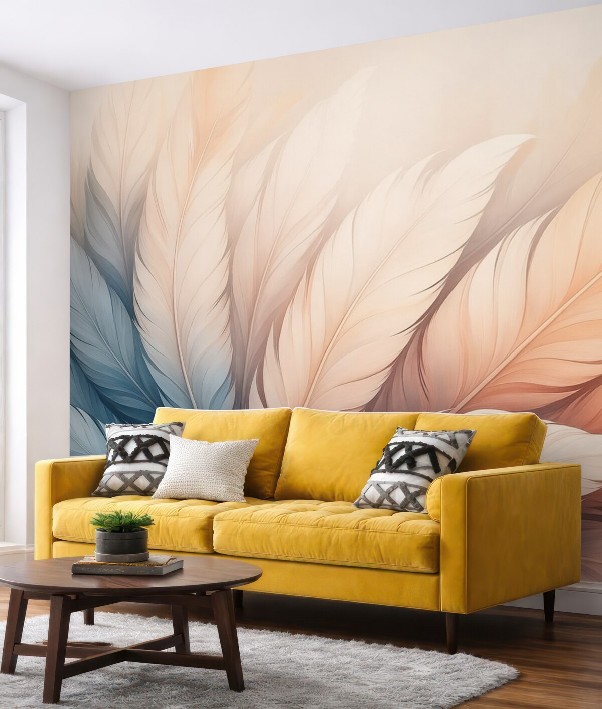 Fototapeta Kruchy puch w delikatnych odcieniach pastelowych