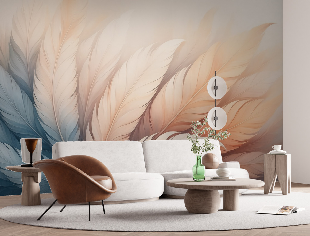 Fototapeta Kruchy puch w delikatnych odcieniach pastelowych