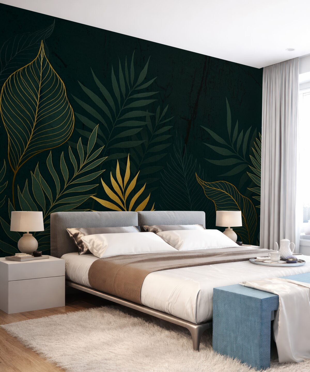 Fototapeta Tropiki w błękitnych tonacjach.