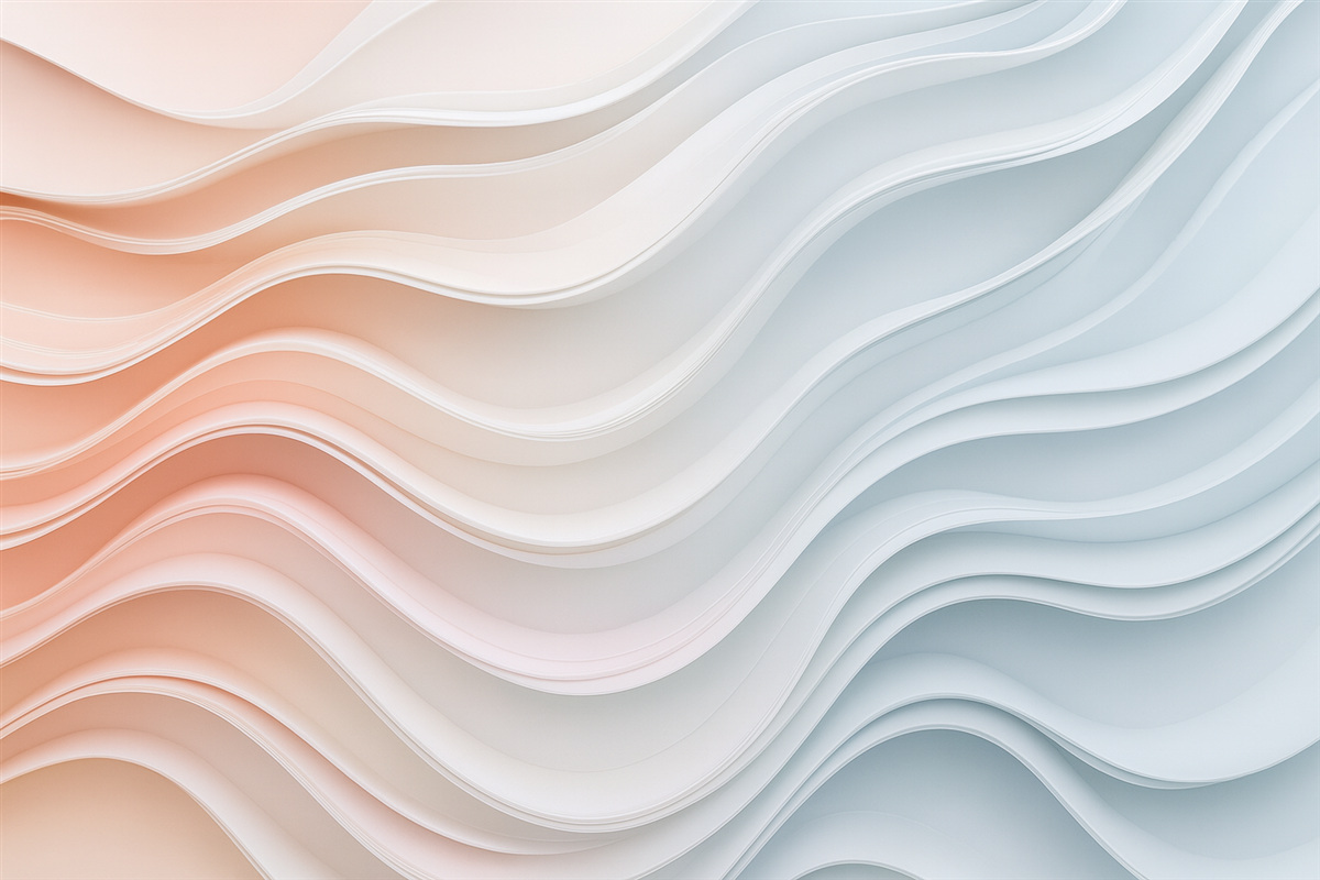 Fototapeta Wolumetryczne kolory na ścianie.