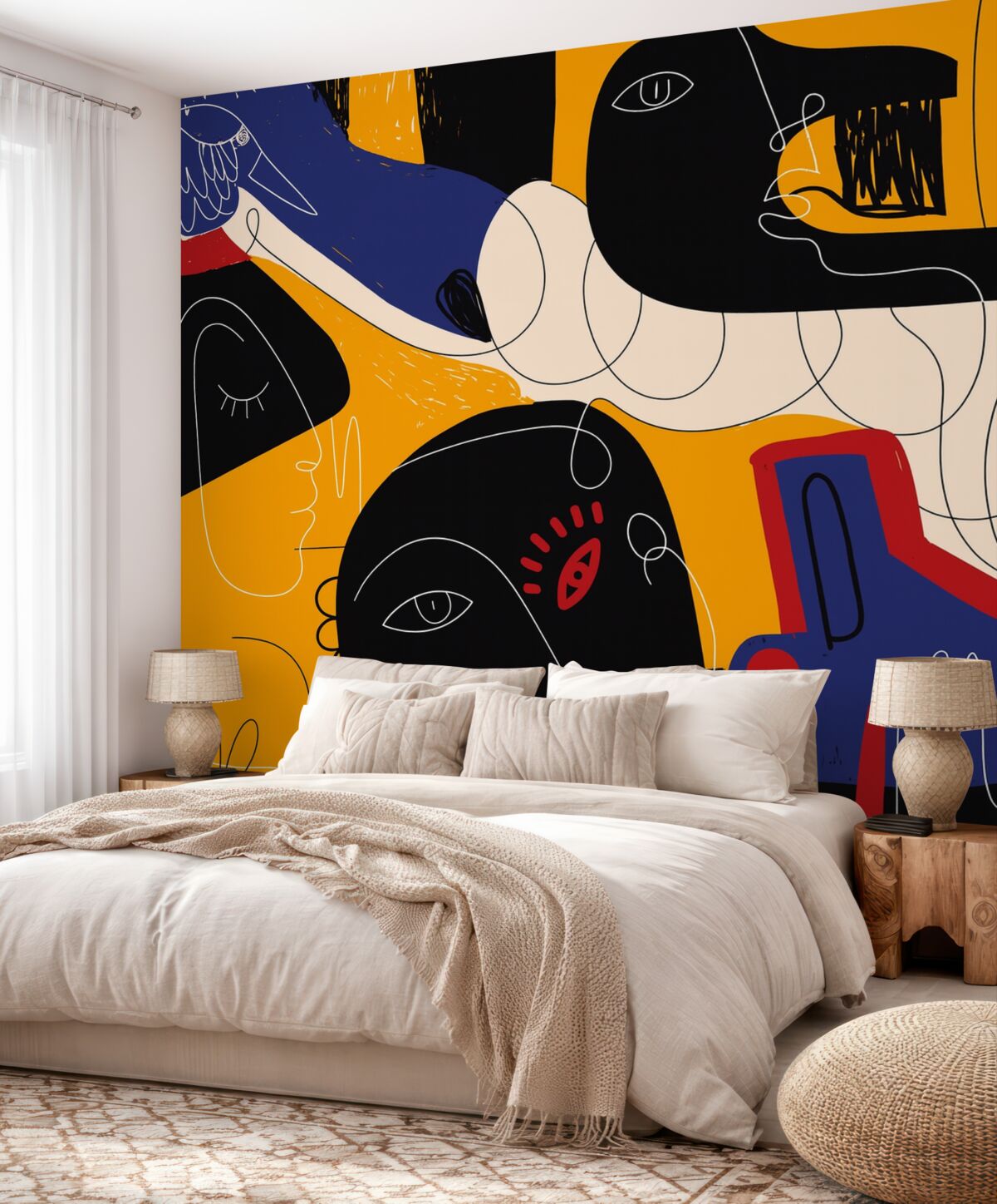 Fototapeta Dom sztuki w przeróżnych barwach.