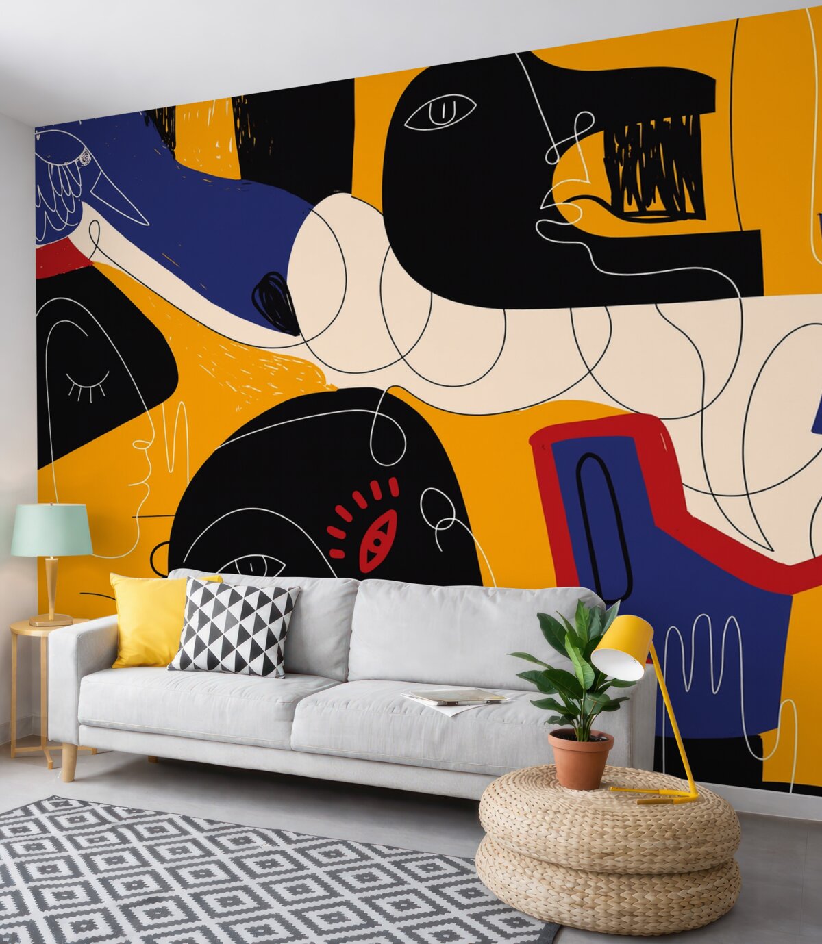 Fototapeta Dom sztuki w przeróżnych barwach.