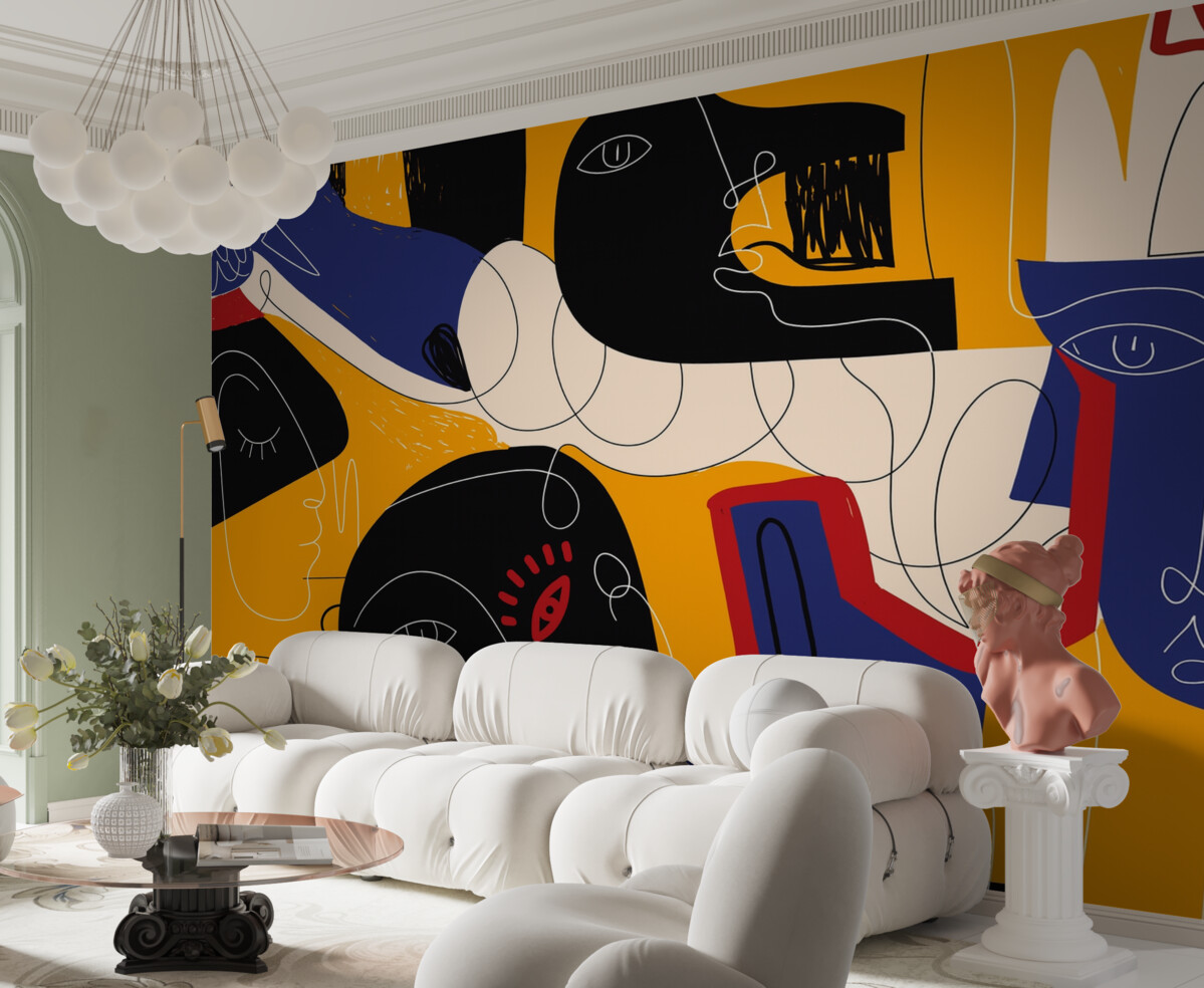 Fototapeta Dom sztuki w przeróżnych barwach.