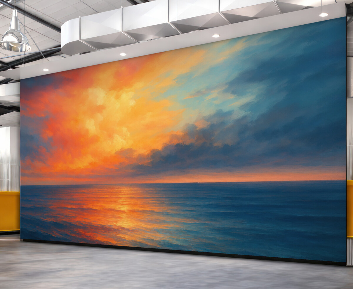 Fototapeta Refleksja nieba w wodach morskich.