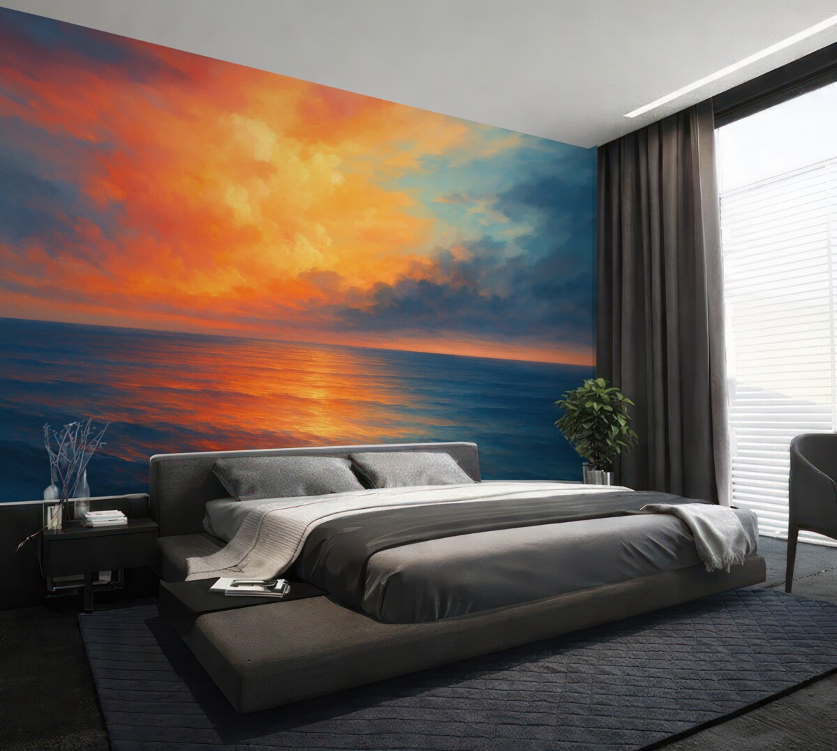 Fototapeta Refleksja nieba w wodach morskich.