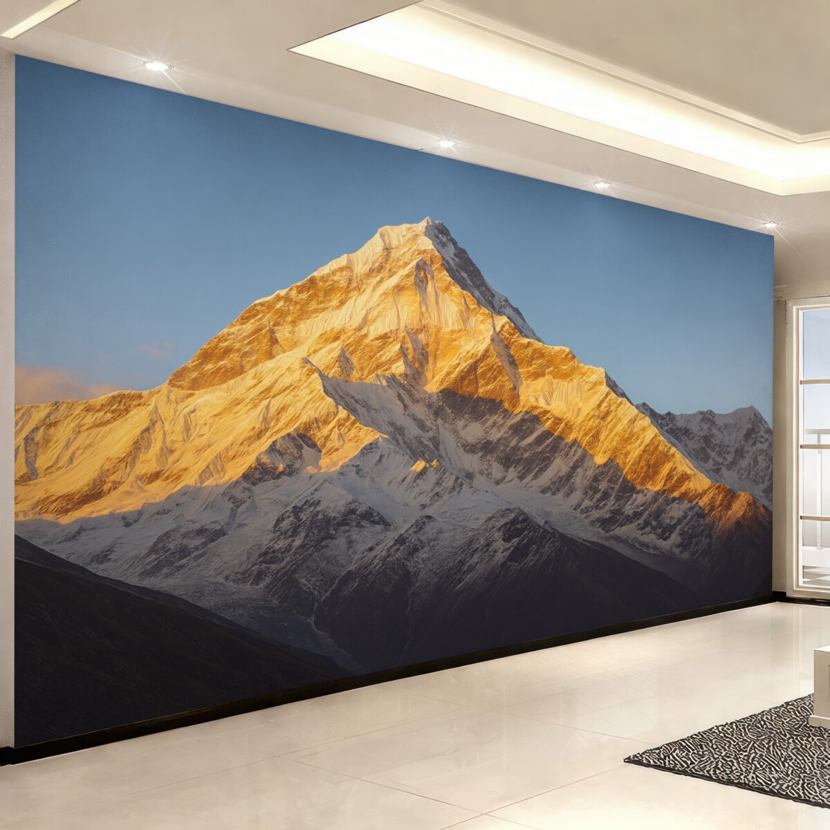 Fototapeta Wielka góra o poranku.