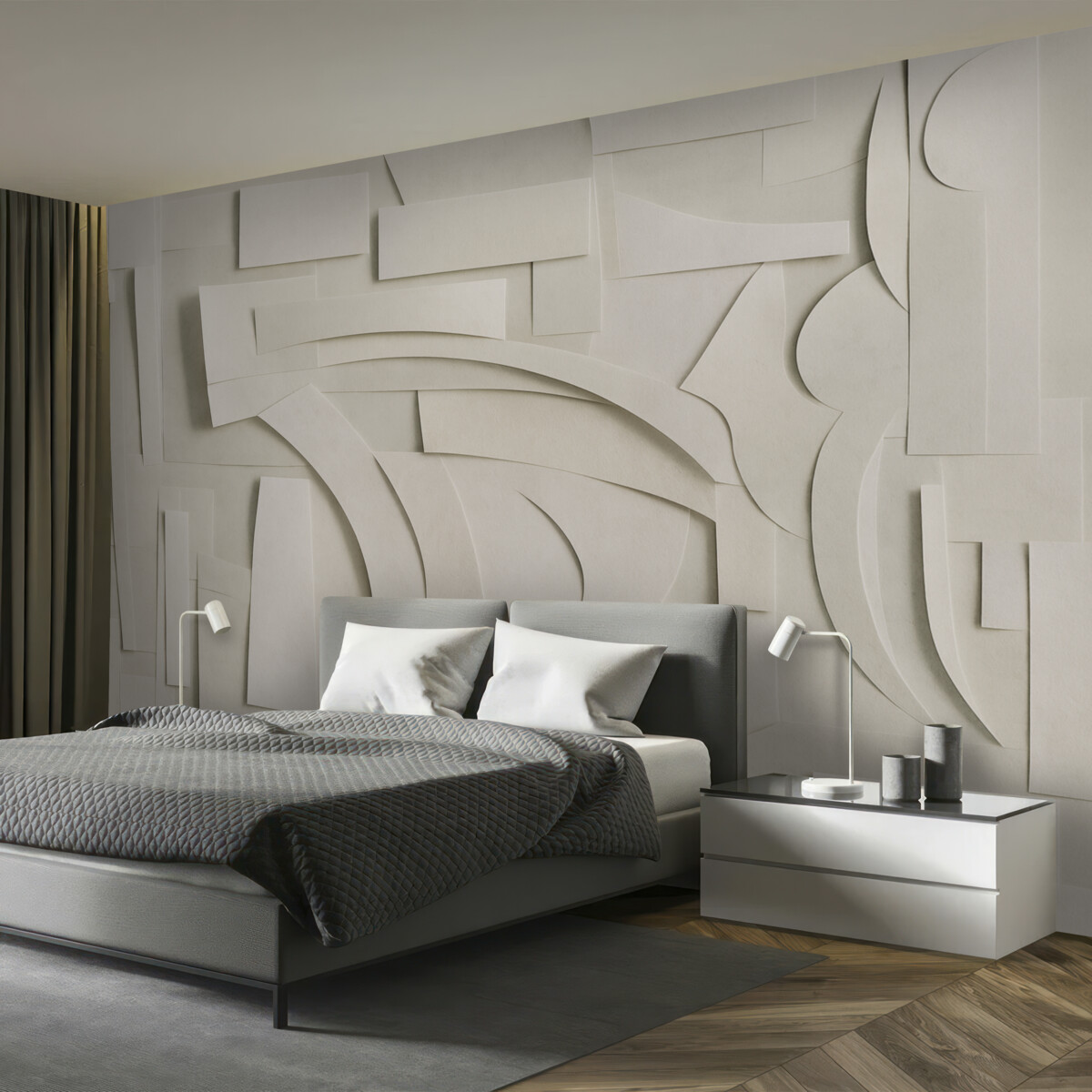 Fototapeta Betonowa ściana wspierająca.