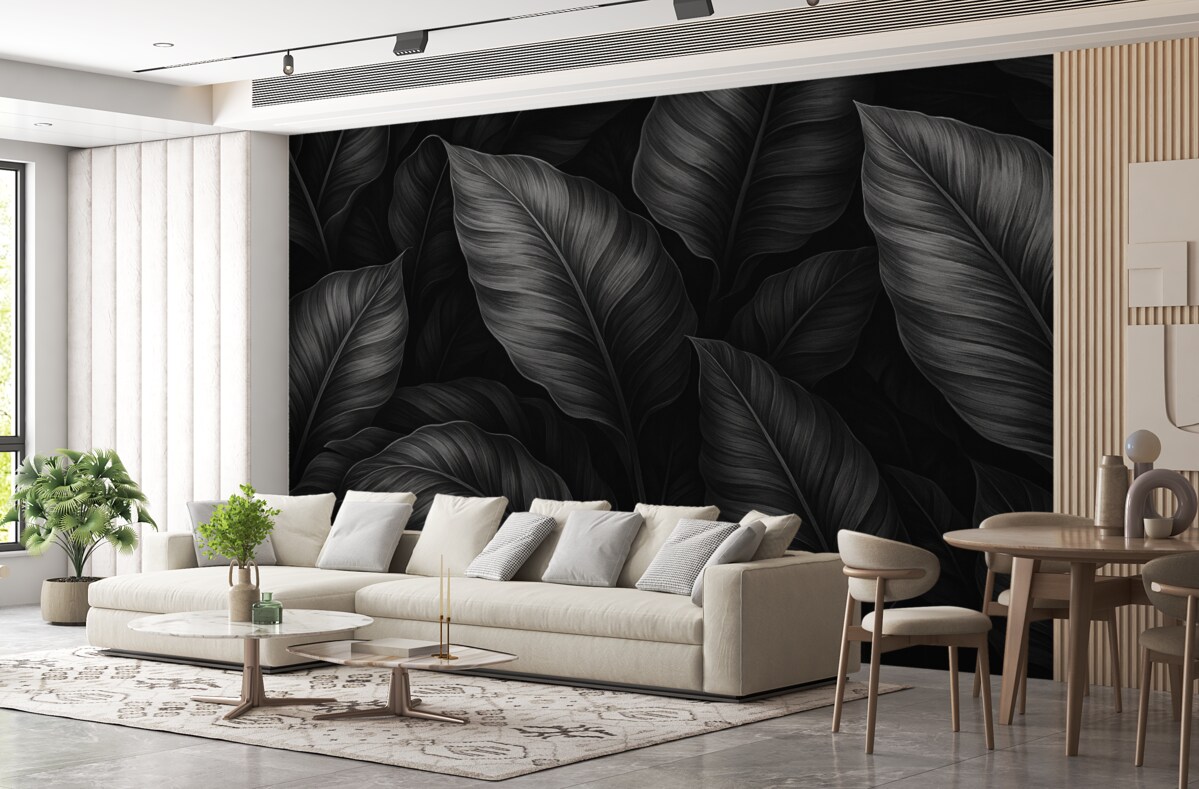 Fototapeta Jednolite liście bananowca