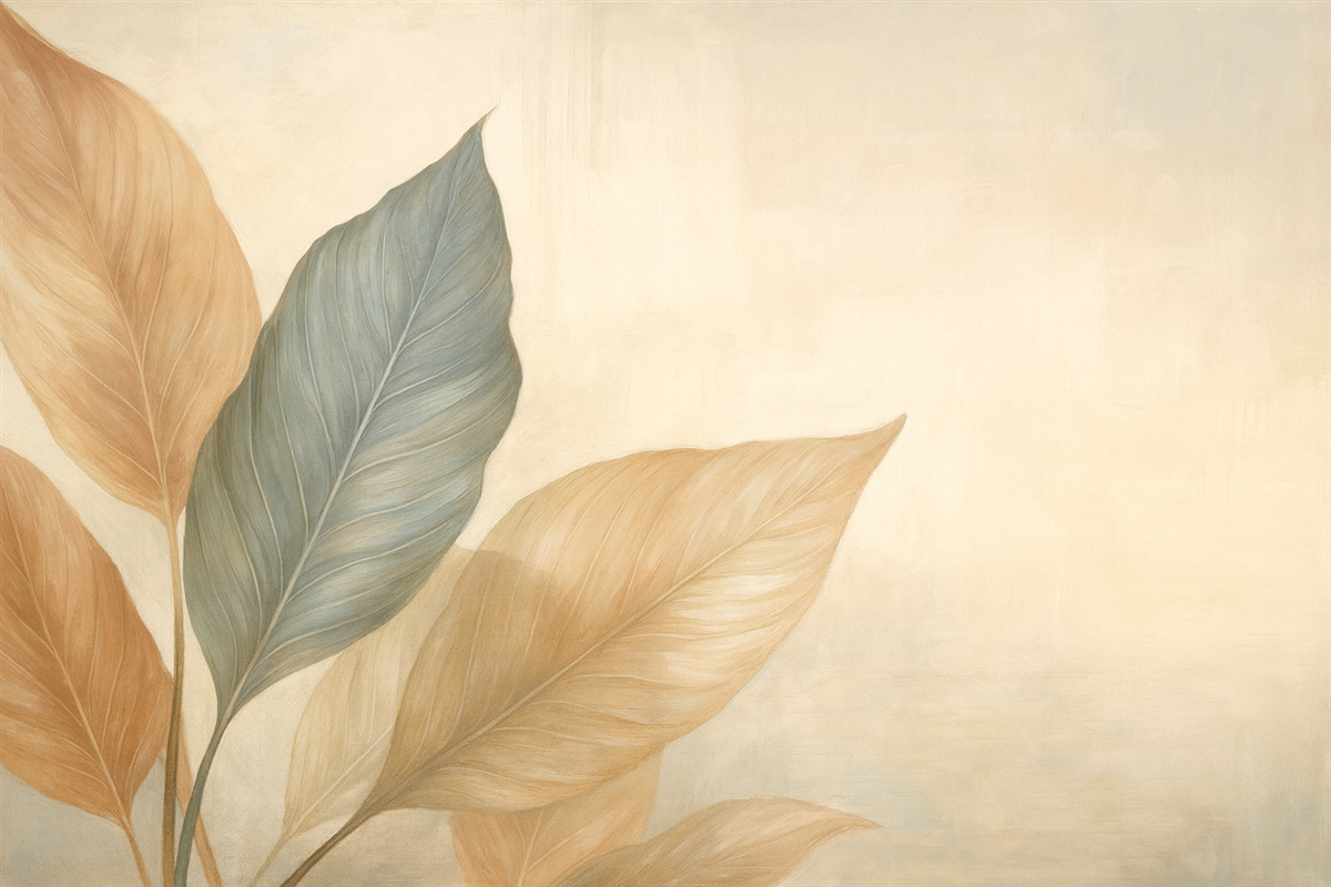 Fototapeta Liście w stylu retro.