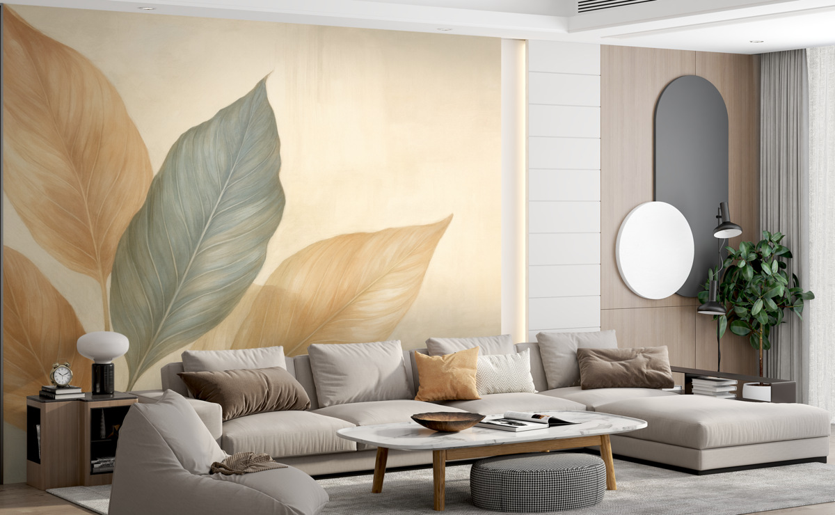 Fototapeta Liście w stylu retro.