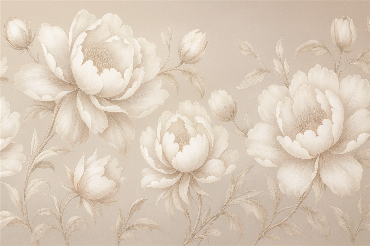 Fototapeta Pastelowe piwonie w subtelnych odcieniach.
