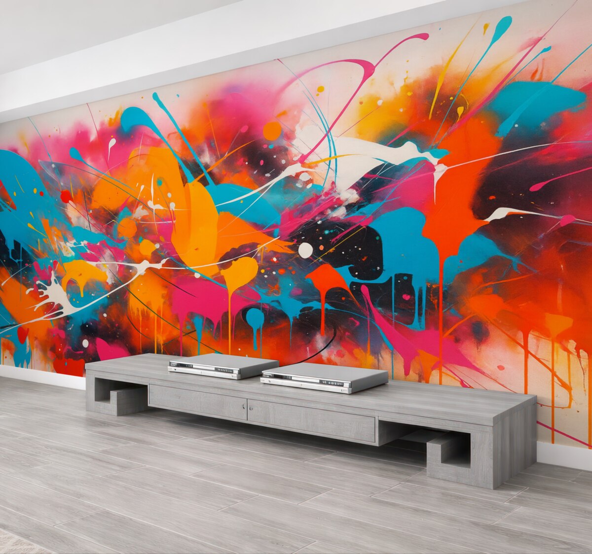 Fototapeta Abstrakcyjny splash żywych barw.