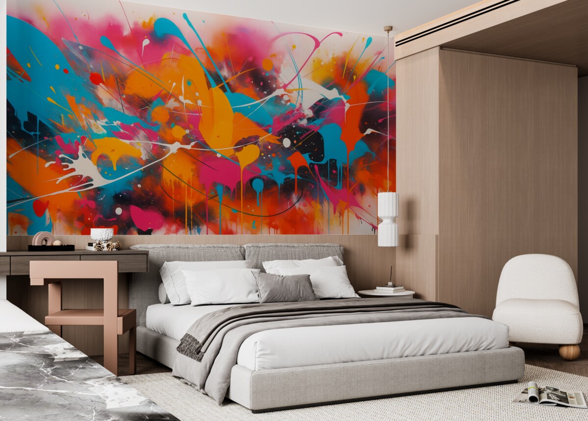 Fototapeta Abstrakcyjny splash żywych barw.