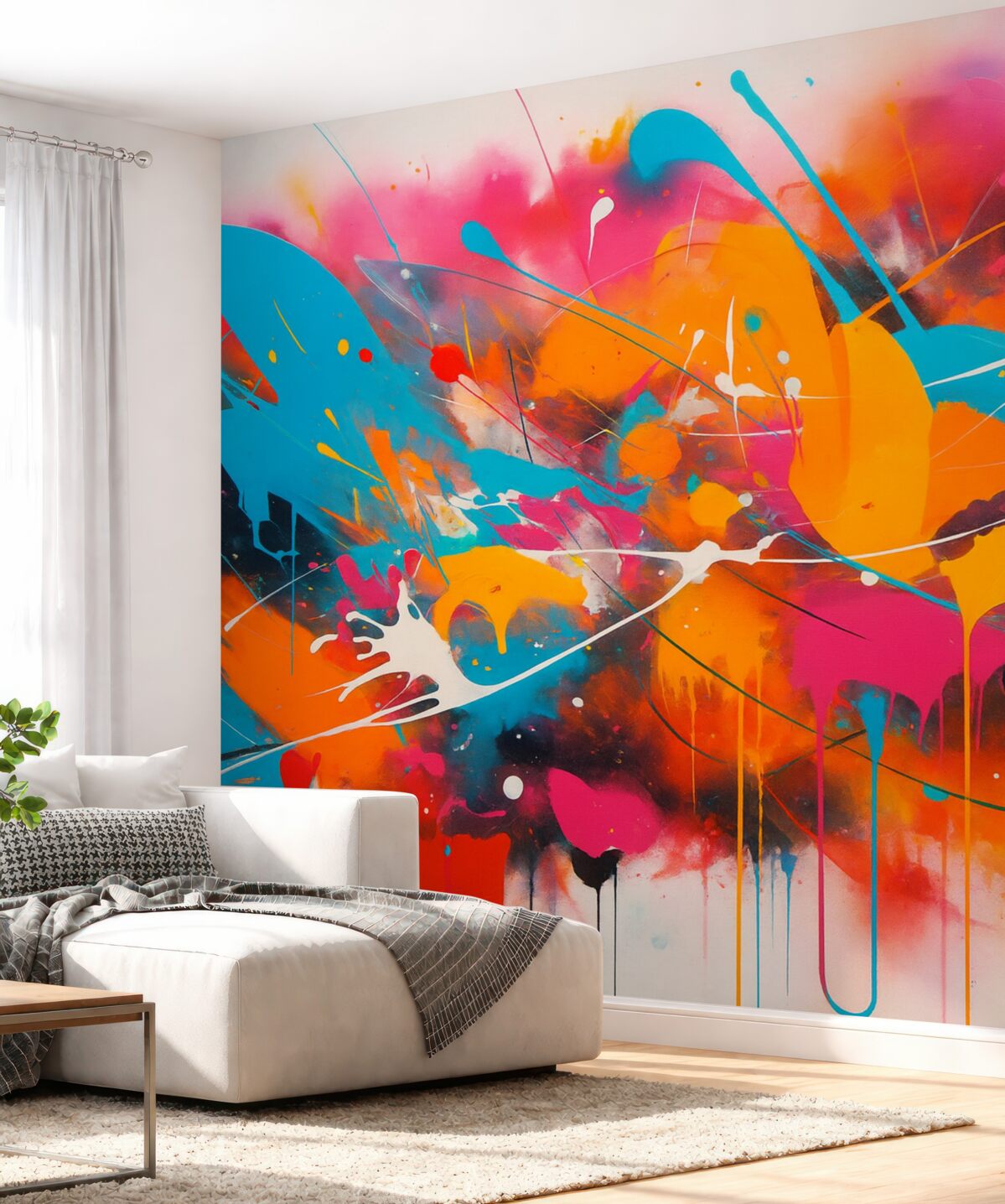 Fototapeta Abstrakcyjny splash żywych barw.