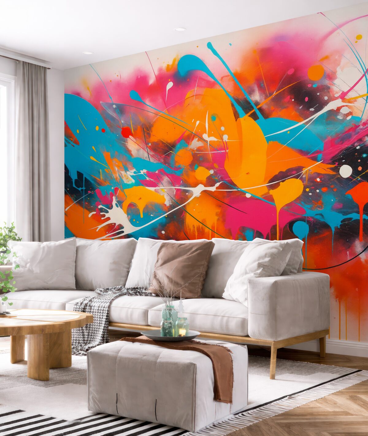 Fototapeta Abstrakcyjny splash żywych barw.