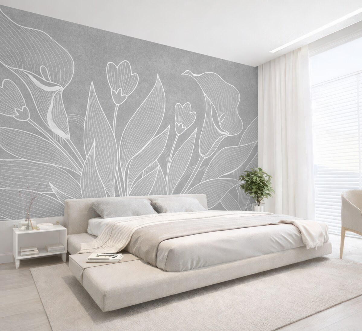 Fototapeta Rysunek kwiatów.