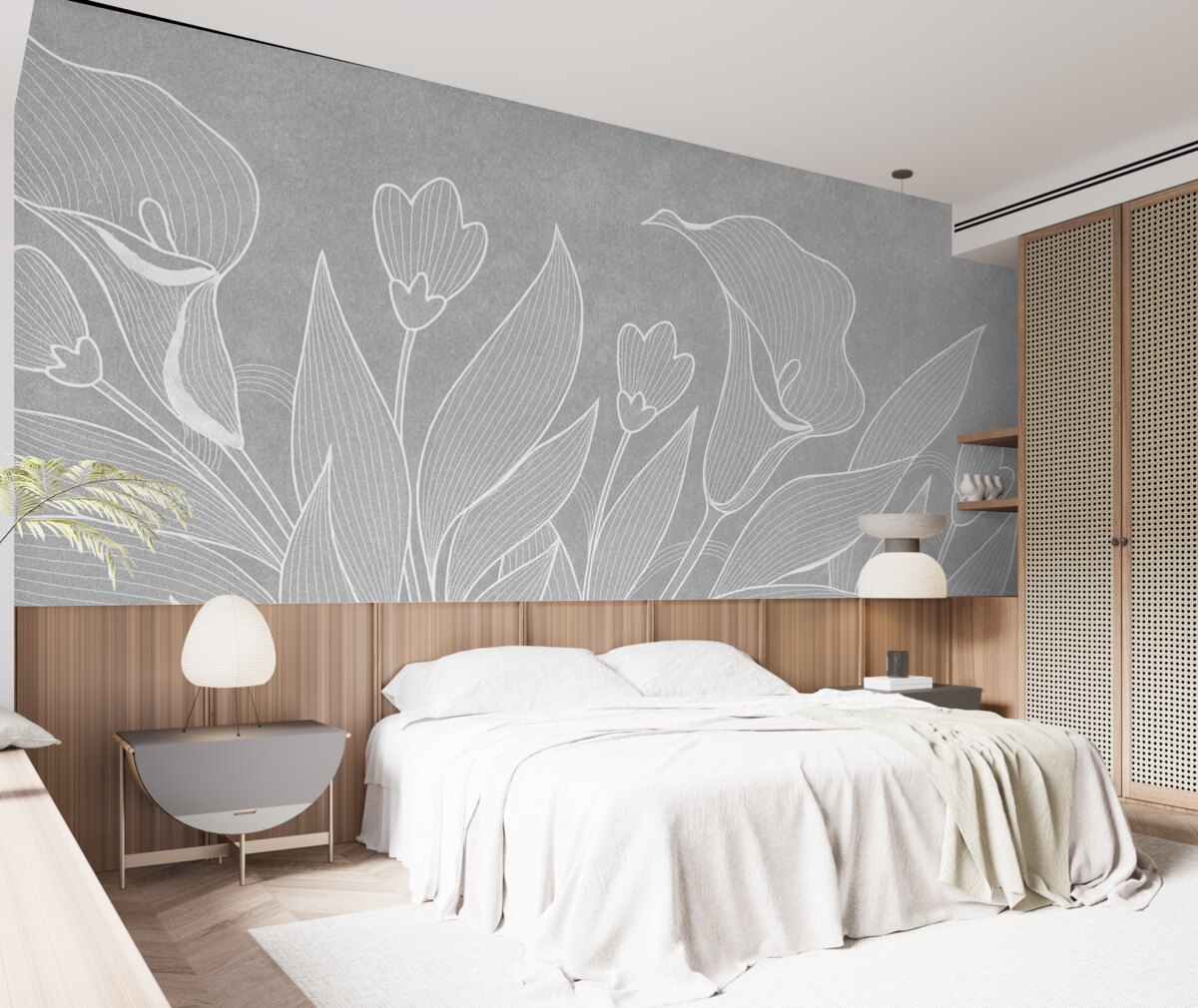 Fototapeta Rysunek kwiatów.