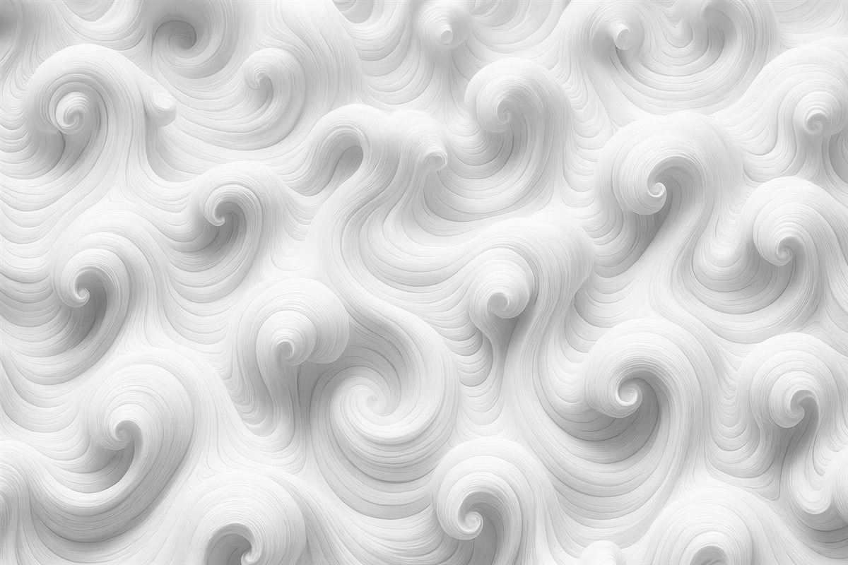 Fototapeta Białe fale wypukłe.