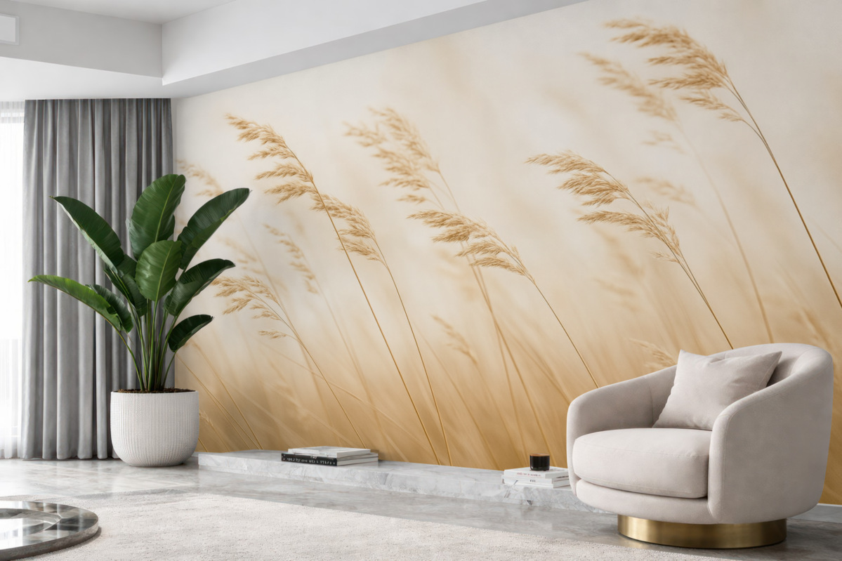 Fototapeta Łąki o poranku skąpane w mgle.