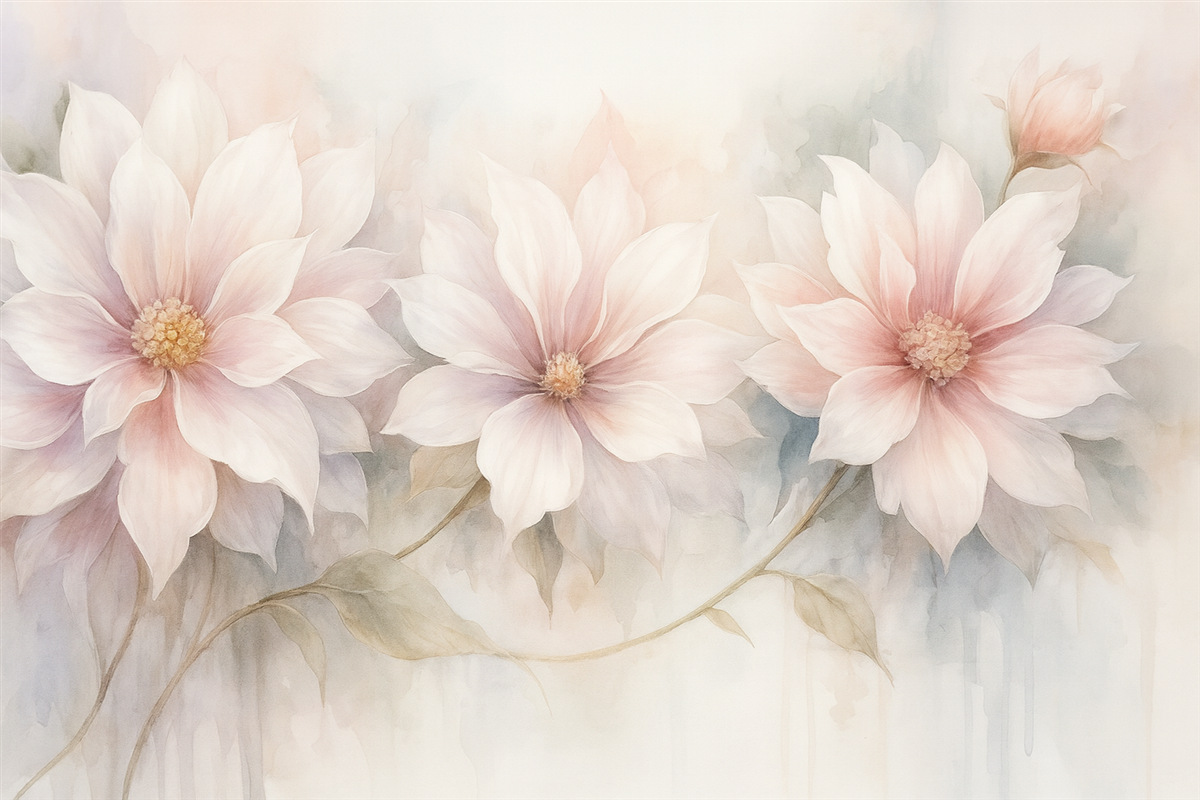 Fototapeta Trzy bukiety.