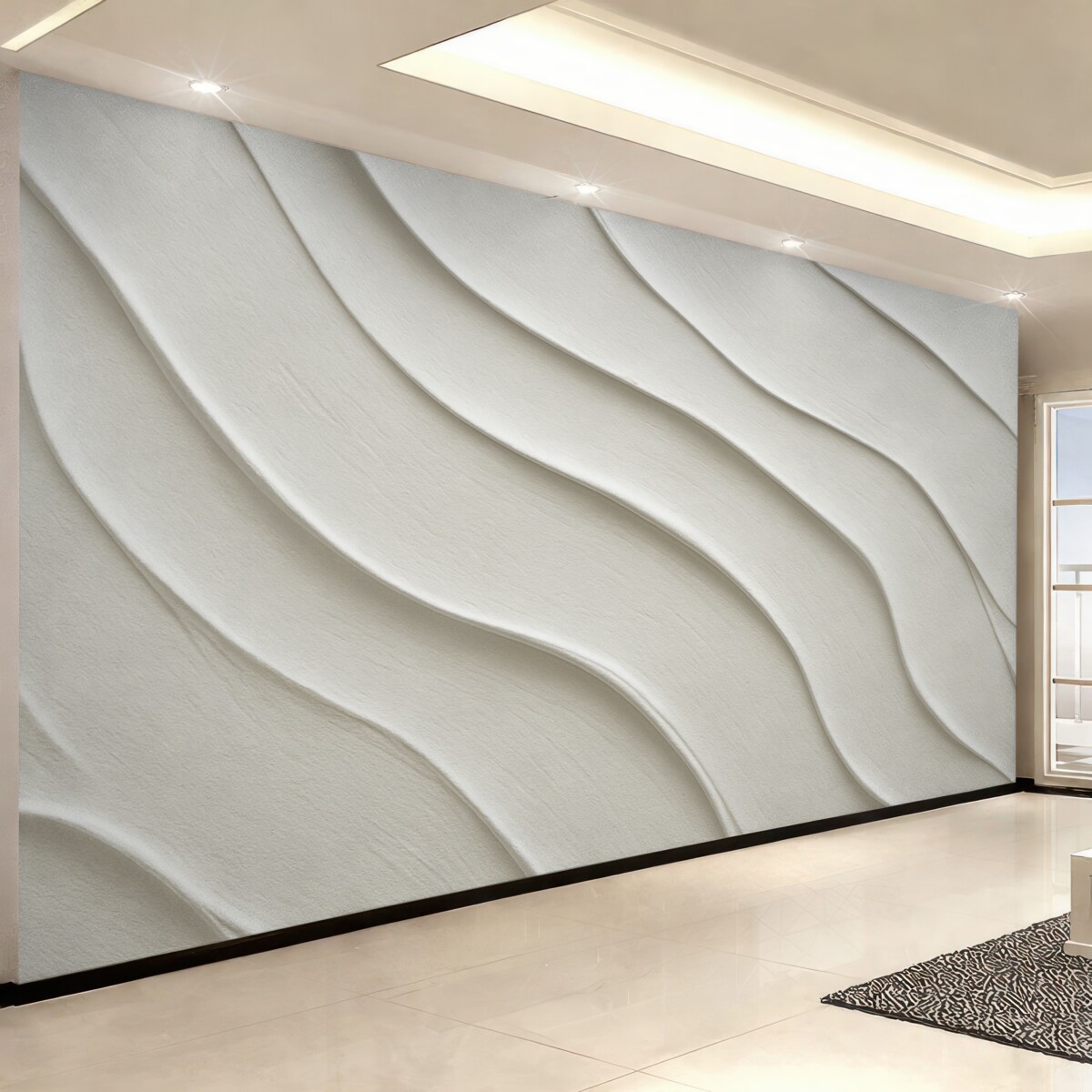 Fototapeta Skutek delikatnej betonowej ściany.